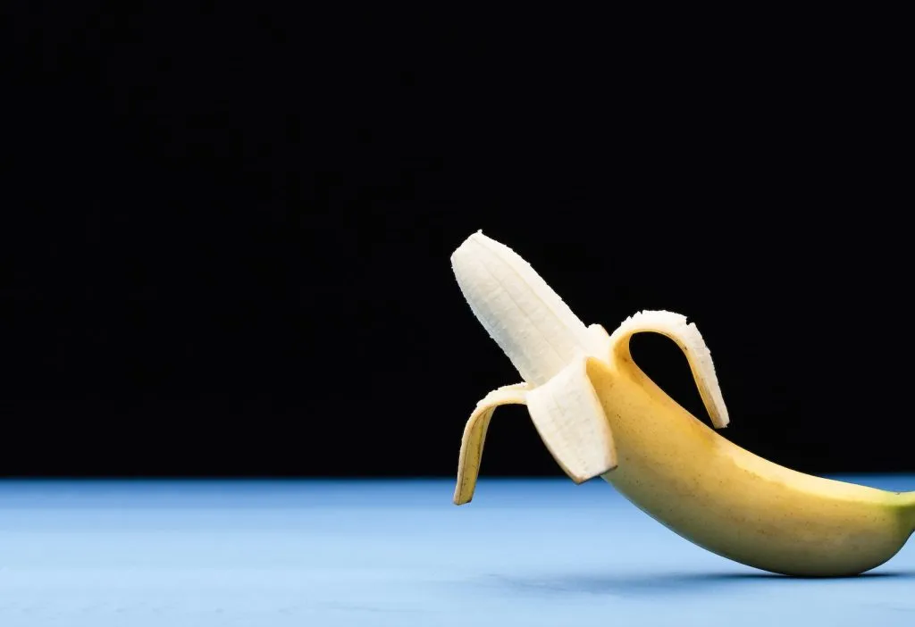 Peeled Banana in Close-up Photography